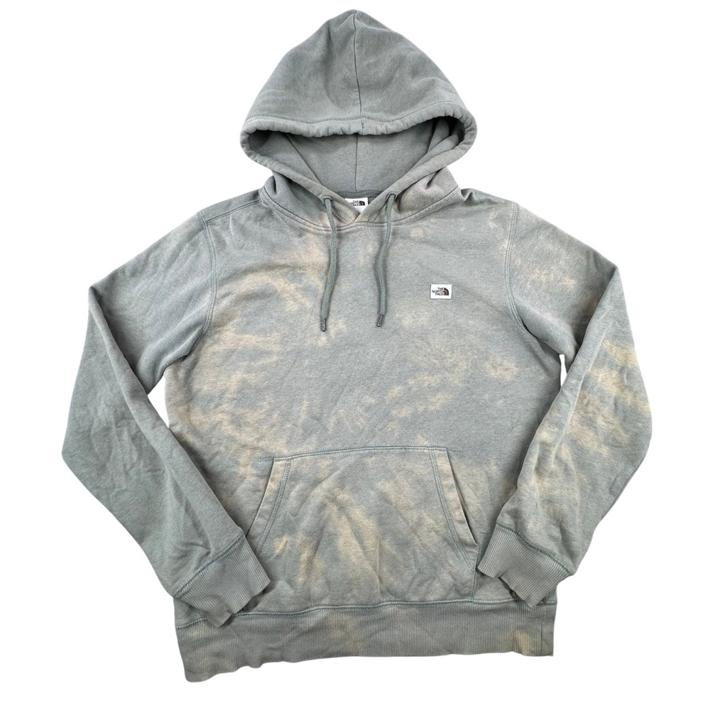 The North Face Men's Gray Green Tie Dye Hoodie Pullover‎ Sweatshirt Small